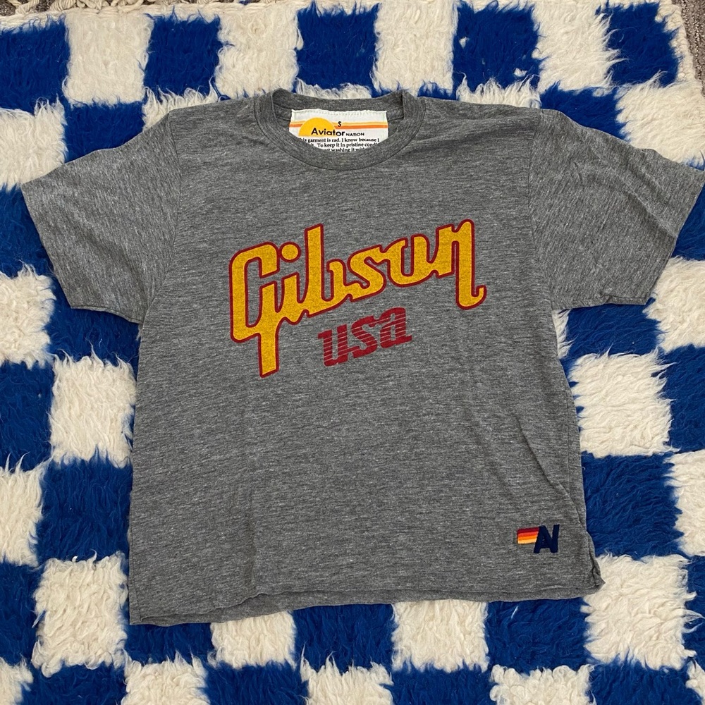 Aviator Nation x Gibson Exclusive boyfriend tee